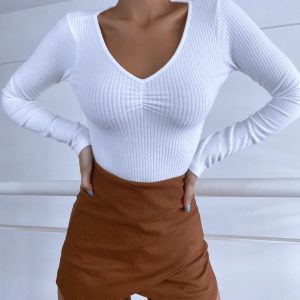 Art. 1275-M(LAR) Remera morley manga larga frunce pucho