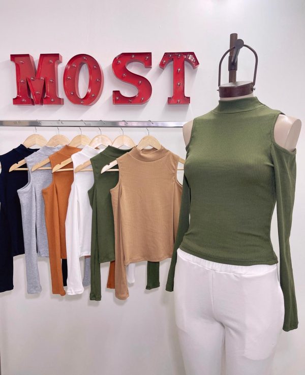 Art. 1026-M(LAR) Remera morley c/cuello sin hombro - Imagen 3