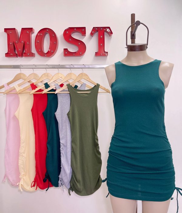 Art. 669-M Vestido morley frunce lateral - Imagen 6