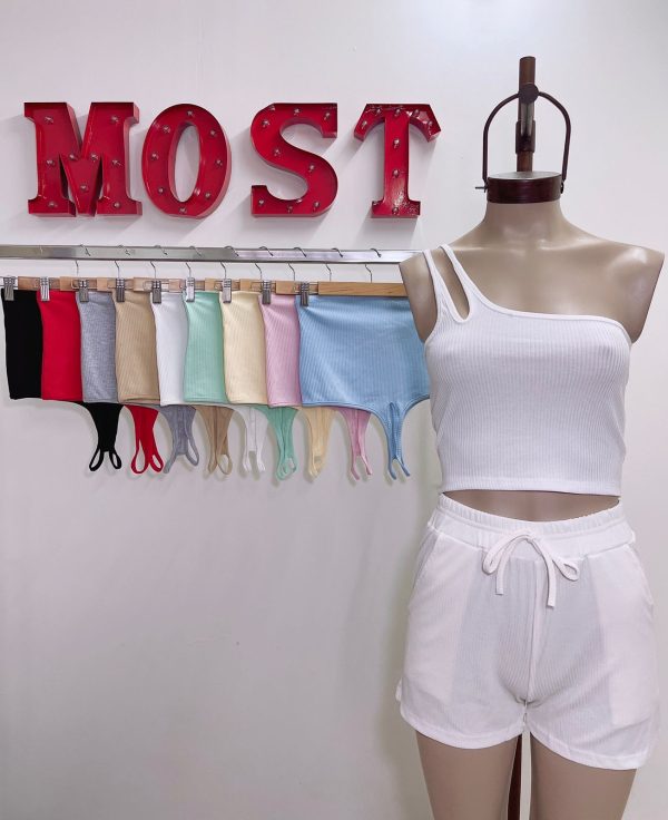 Art. 1445-M Top morley un solo hombro 2 tiras
