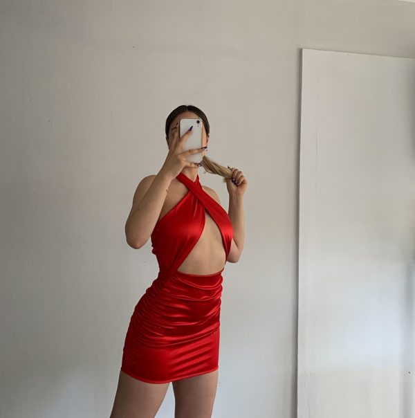 Art. 736-SAT Vestido "LU" saten