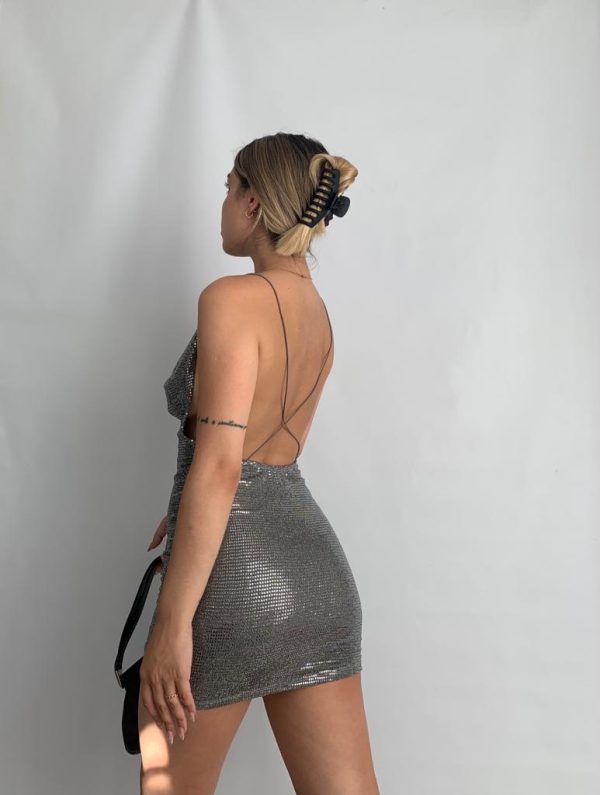Art. 583-PA1 Vestido buche pailette c/ cola de rata - Imagen 2