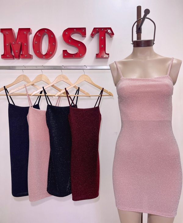 Art. 741-L Vestido lurex tira