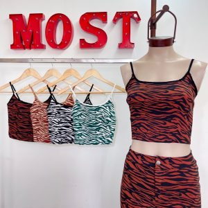 Art. 1425-BCEBRA Top bengalina estampado cebra