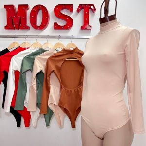Art. 617-MF Body cavado microfibra manga larga
