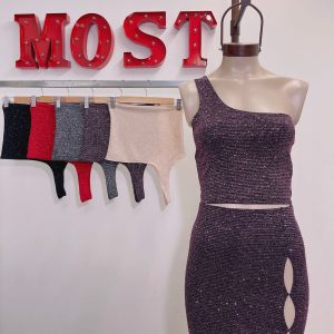 Art. 1459-L Top lurex un solo hombro