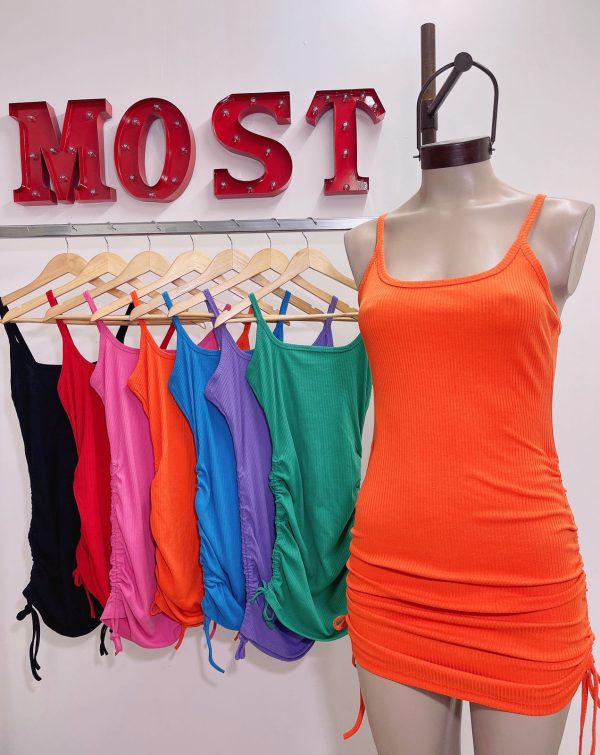 Art. 676-M Vestido morley tira frunce lateral - Imagen 2