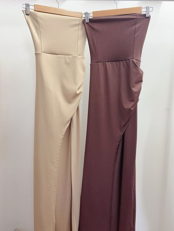 Art. 844-MF Vestido largo microfibra tiras espalda - Imagen 5
