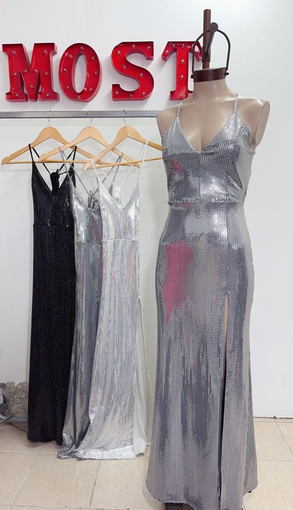 Art. 842-LE-2 Vestido largo lentejuelas - Imagen 2