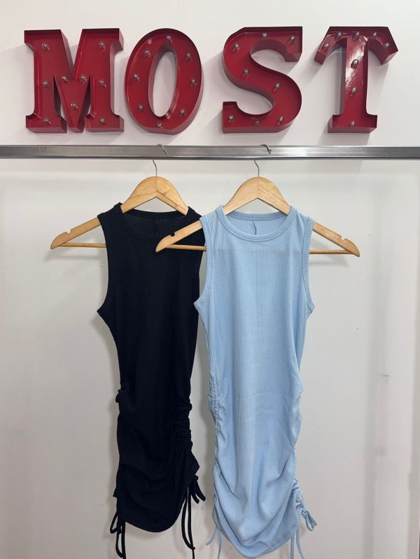 Art. 669-M1 Vestido morley frunce lateral - Imagen 2