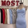 Art. 861-MF Vestido microfibra cuello buche frunce cola - Imagen 4