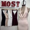 Art. 875-MF-STR Vestido buche microfibra strass - Imagen 3