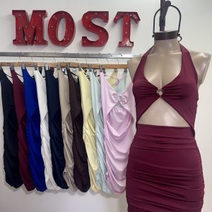 Art. 714-MF Vestido hebilla “CORAZÓN” microfibra