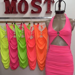 Art. 714-MF-F Vestido hebilla aro microfibra